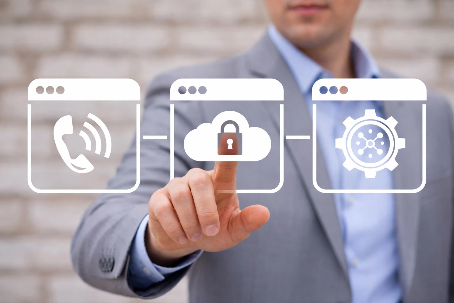 Equipe usando Ramal Virtual